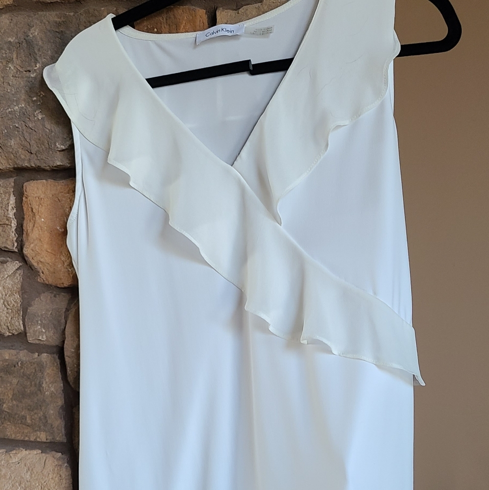 Calvin Klein sleeveless blouse, sz M